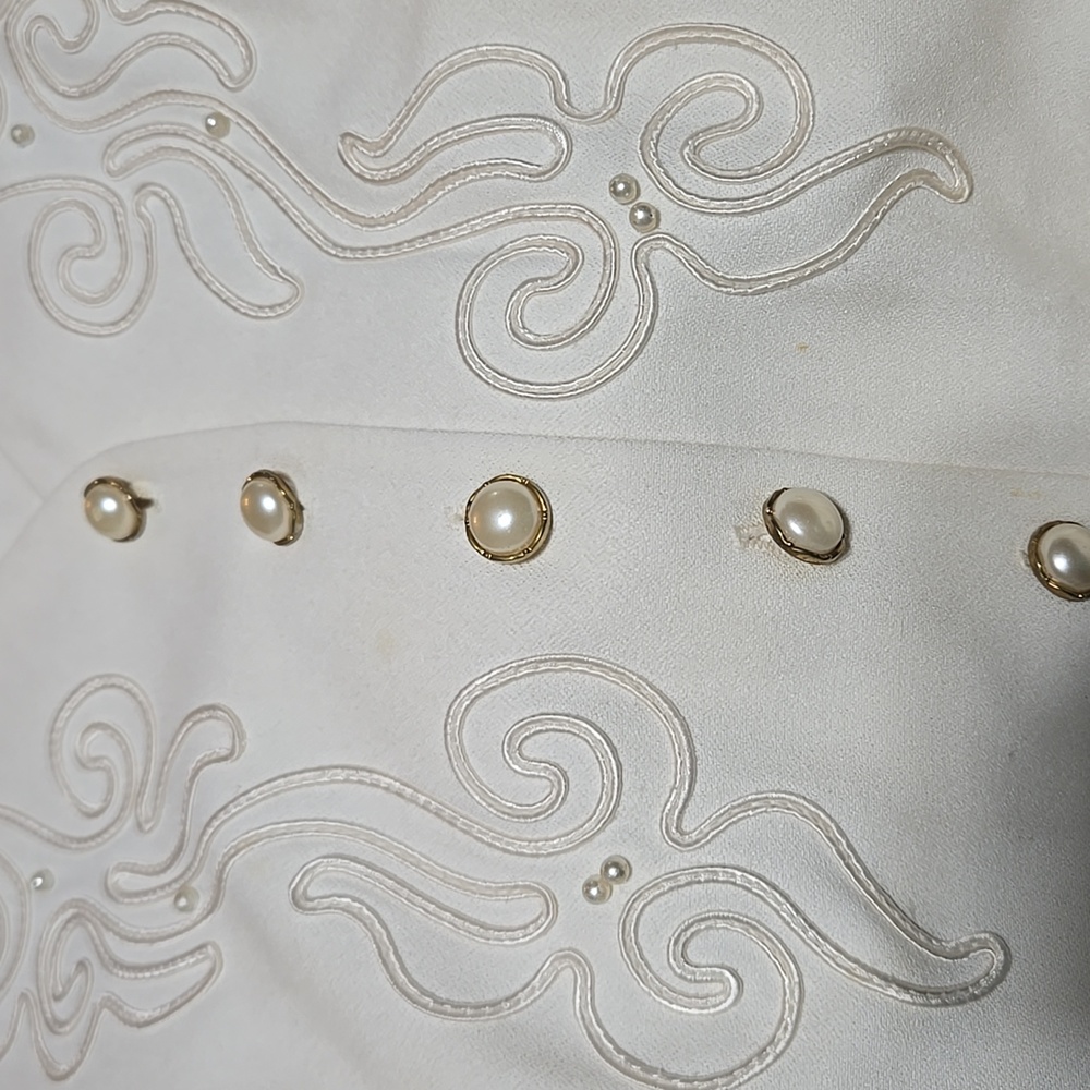 S.L. Fashions Cream Button-Down Maxi Dress, Size 20 - Picture 14 of 16